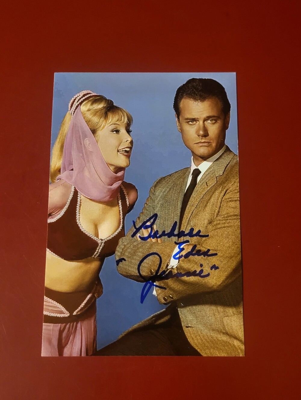Barbara Eden I Dream Of Jeannie Hand Signed 4x6 Autograph